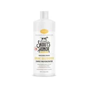 Skout's Honor Cat and Dog Urine Destroyer Carpet Pad Penetrator Stain and Odor Remover - 35 oz Bottle