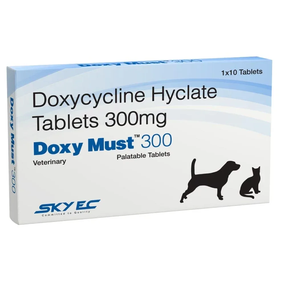 Skyec Doxy Must 300mg (Doxycycline Hyclate) Tablets for Dogs and Cats