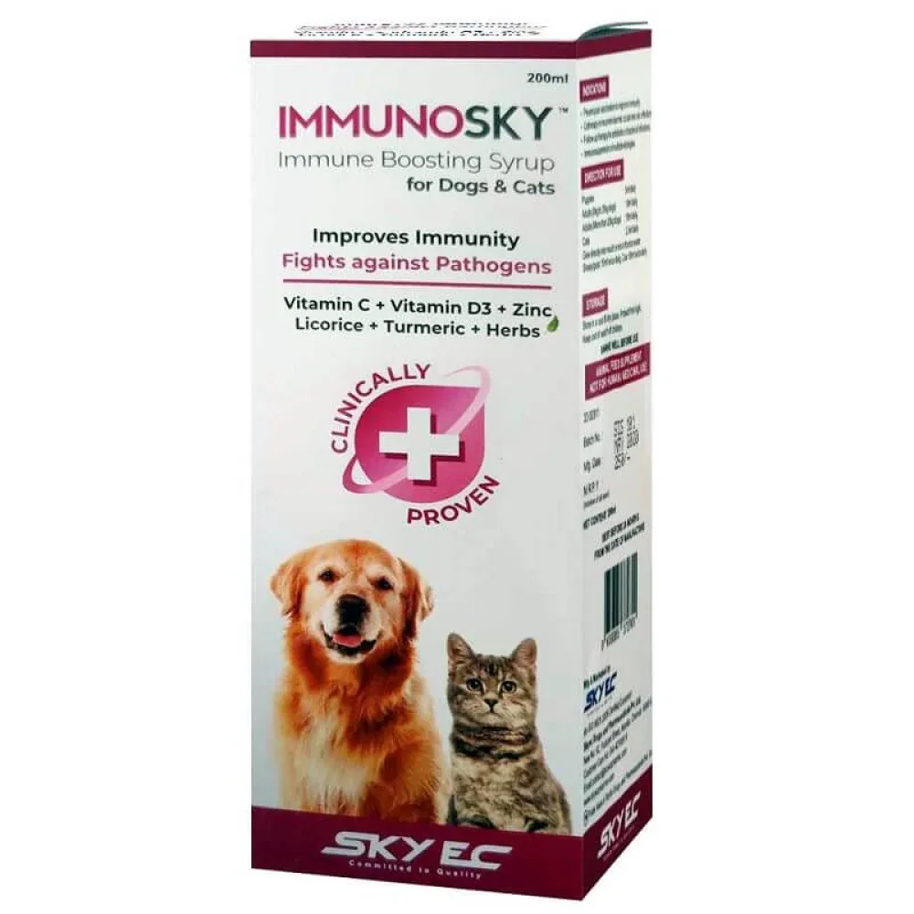 Skyec Immunosky Immunity Booster Syrup for Dogs & Cats (200ml) - Image 2