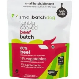 Small Batch Dog Frozen Lightly Cooked Beef - 5 lbs