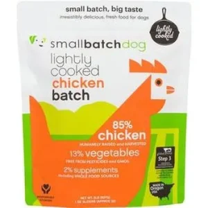 Small Batch Dog Frozen Lightly Cooked Chicken - 5 lbs