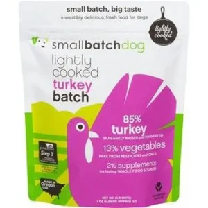 Small Batch Dog Frozen Lightly Cooked Turkey - 2 lbs