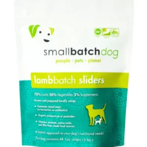Small Batch Dog Frozen Sliders Lamb - 3 lbs