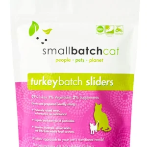 Small Batch Frozen Cat Food Sliders Turkey - 9 lbs