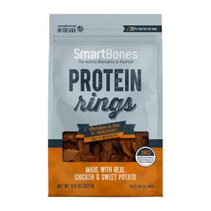 SmartBones Protein Rings Dog Treat Chicken & Sweet Potato 10.5 oz