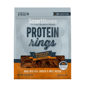 SmartBones Protein Rings Dog Treat Chicken & Sweet Potato 5 oz
