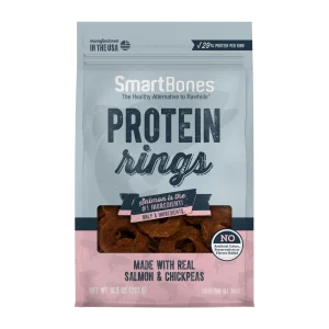 SmartBones Protein Rings Dog Treat Salmon & Chickpea 10.5 oz