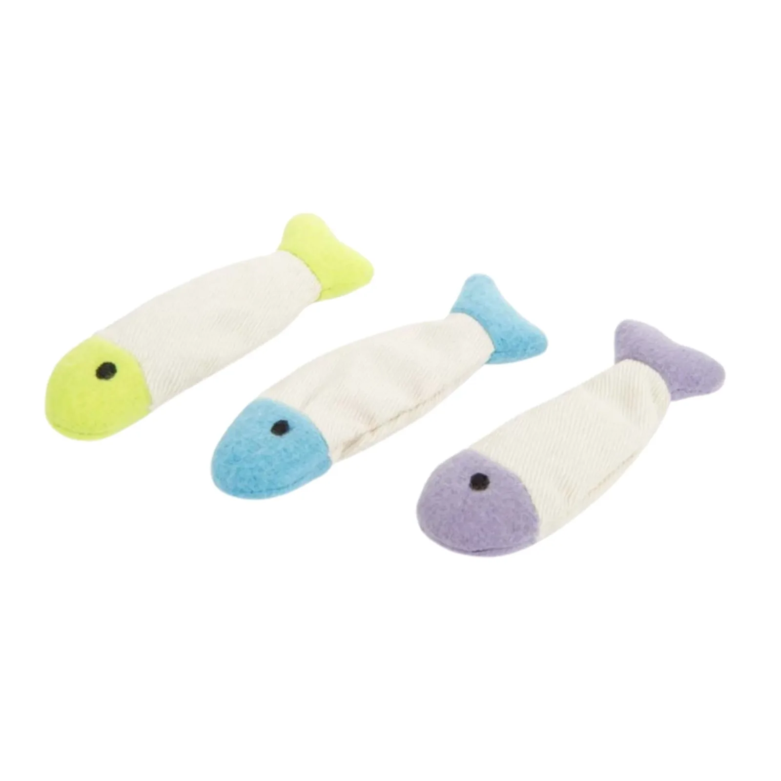 SmartyKat Fish Flop Crinkle Plush Catnip Cat Toy - 3 ct - Image 2