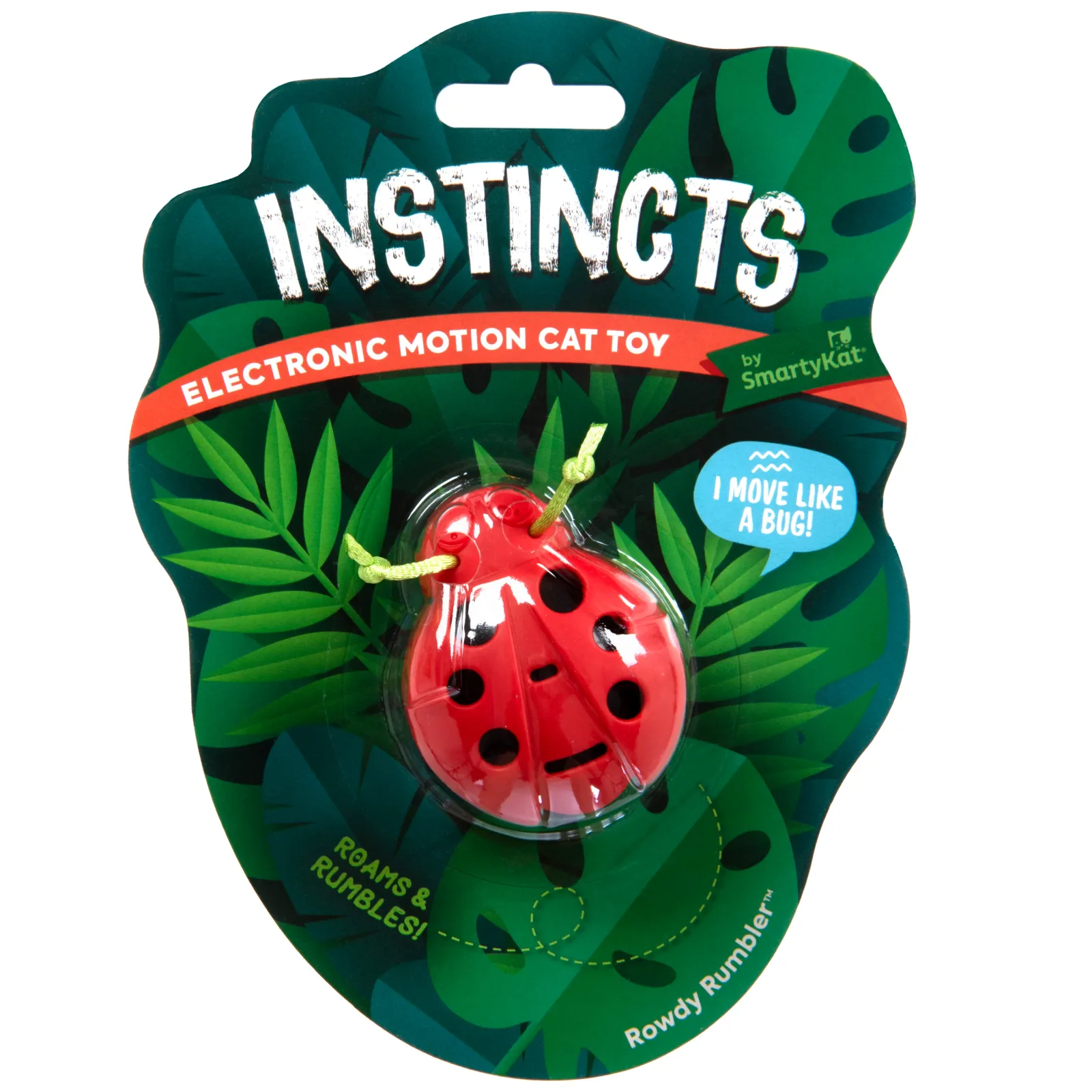SmartyKat Rowdy Rumbler Ladybug Electronic Cat Toy Electronic