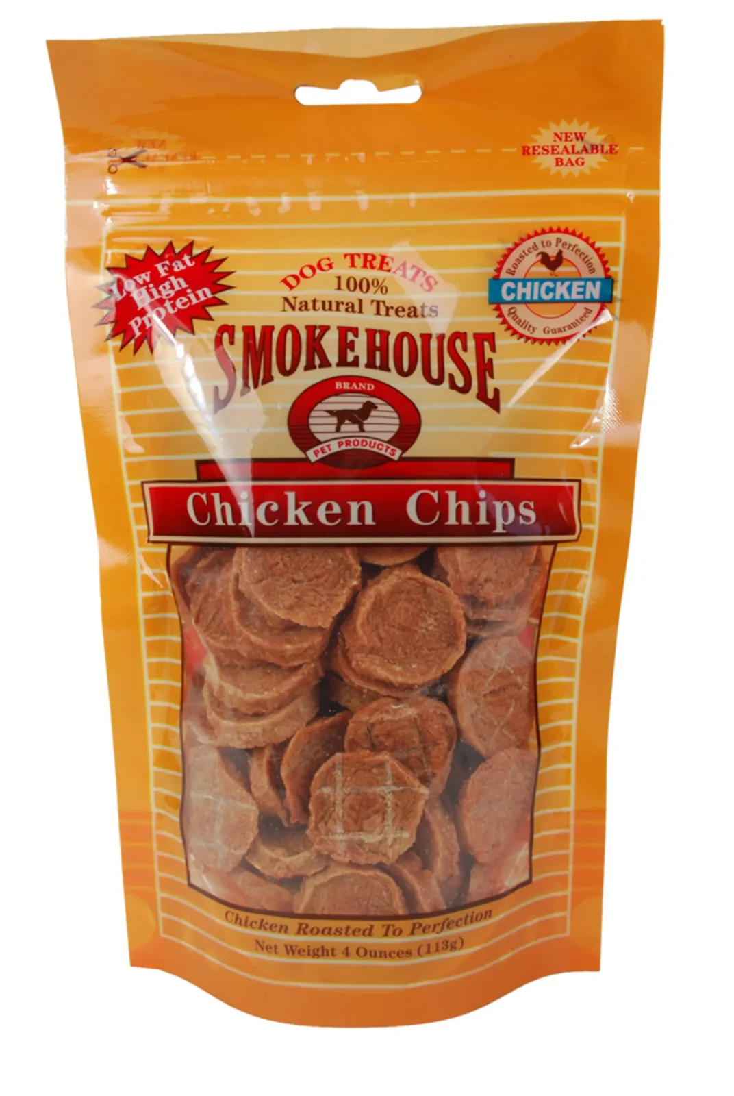 Smokehouse Chicken Chips Dog Treat Small, 4 oz
