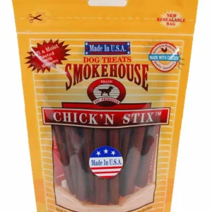 Smokehouse USA Made Chicken Stix Dog Treats, 4 oz