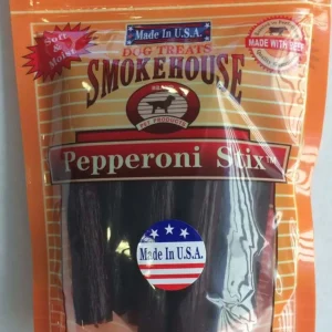 Smokehouse USA Made Pepperoni Stix Dog Treats, 4 oz