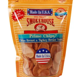 Smokehouse USA Made Prime Chips Dog Treat Chicken & Turkey, 8 oz