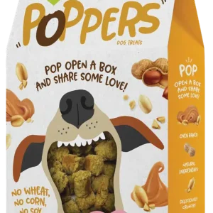 Snicky Snak Poppers Dog Treat Peanut Butter 10 oz