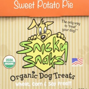 Snicky Snaks Organic Sweet Potato Pie Dog Biscuits - 12 lbs