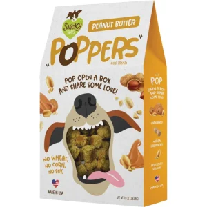 Snicky Snaks Poppers Peanut Butter Dog Biscuits - 10 Oz