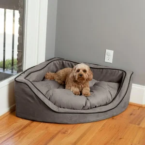 Snoozer Luxury Overstuffed Corner Dog Bed