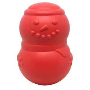 Snowman eDispenser Durable Rubber Chew Toy & Treat Dispenser