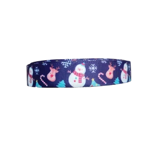 Snowmen & Reindeer Nylon Dog Collar, Leash