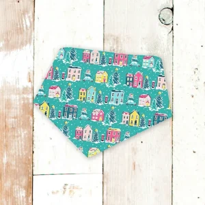 "Snowy Town" Dog Bandana