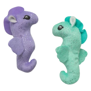 SnugArooz Kitty Seahorse w/ Catnip Cat Toy 4" 2pk