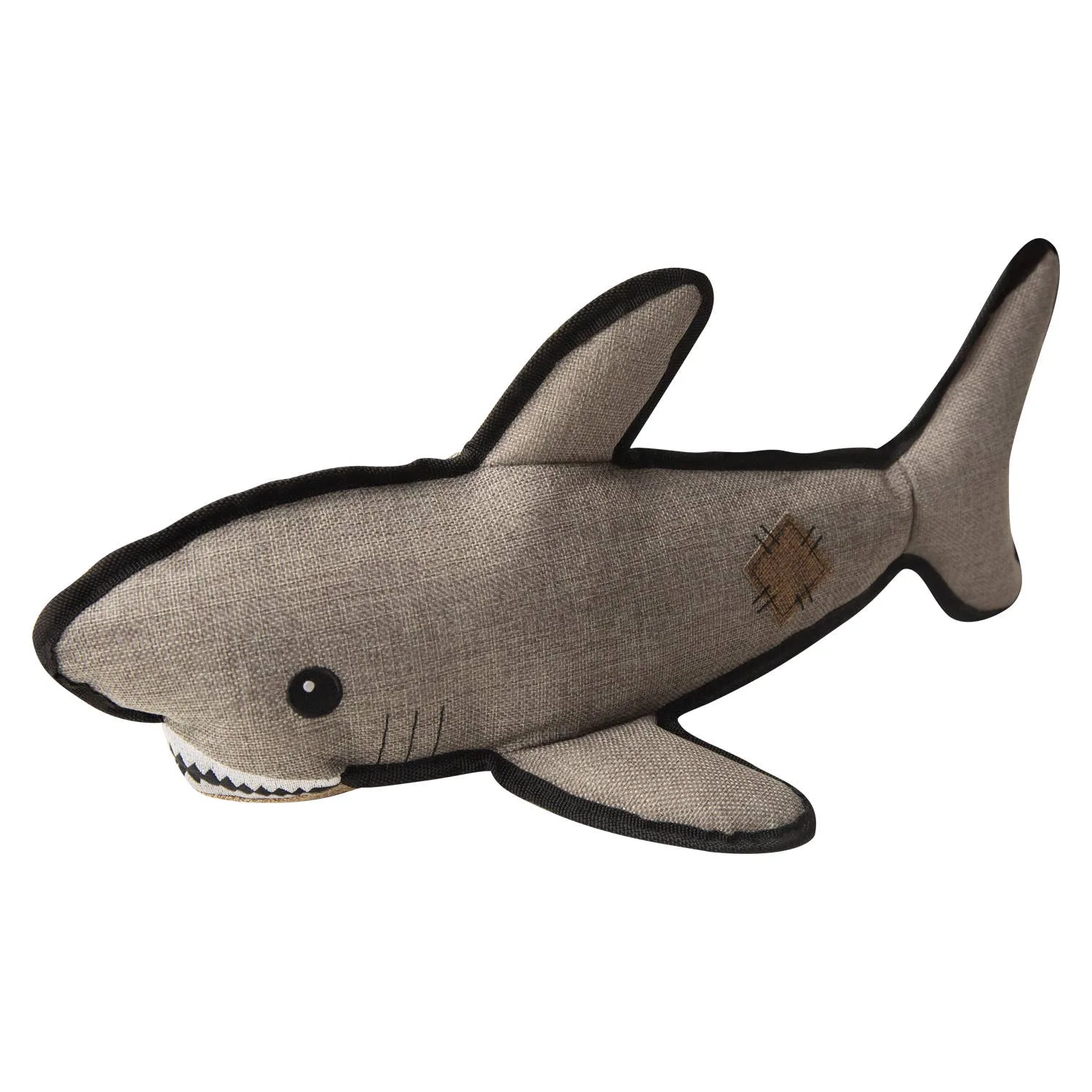 SnugArooz Saul the Shark w/ Rubber Spikey Ball Dog Toy 19" - Image 2