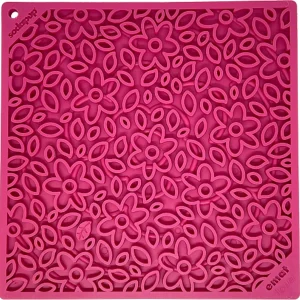 SodaPup Flower Power Design eMat Enrichment Lick Mat, Small and Large
