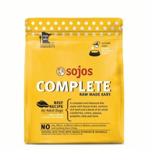 Sojos Freeze-Dried Dog Food Complete Adult Beef - 1.75 lbs