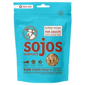 Sojos Freeze-Dried Dog Food Complete Adult Turkey - 4 Oz