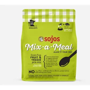 Sojos Freeze-Dried Dog Food MIX Meal Grain-Free Fruit Vegetables - 8 lbs