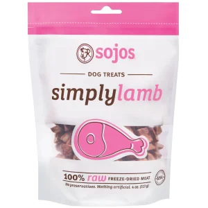 Sojos Freeze-Dried Dog Treats Simple Treat Lamb - 4 Oz