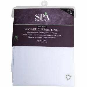 SPA Reflections Heavy Shower Curtain Liner 70" x 72"