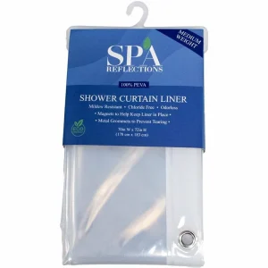 SPA Reflections Medium Shower Curtain Liner 70" x 72"