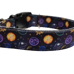Space Travel Nylon Dog Collar