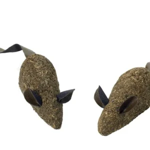 Spot 100% Catnip Candy Mice Cat Toy, Brown, 3.5 in 2 ct