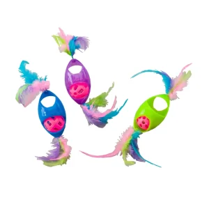 Spot 8 in Tie-Dye Jingle Roller Cat Toy Assorted