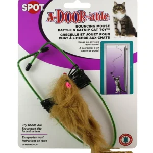 Spot A-Door-Able Bouncing Mouse Catnip Cat Toy Assorted