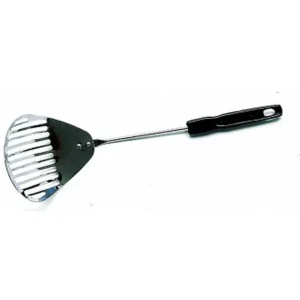 Spot Chrome Cat Litter Scoop with Plastic Handle, Black, 12 in