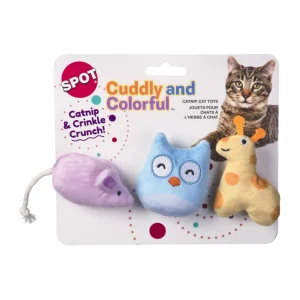 Spot Cuddly & Colorful Cat Toys 3 ct