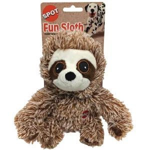 Spot Fun Sloth Plush Dog Toy Assorted, 7 in