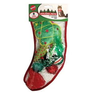 Spot Holiday Cat Stocking by Ethical Pet, Medium - 8-Count Set