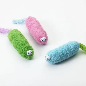 Spot Hug N Kick Catnip Cat Toy - 6 in. Extra-Large Curly Plush Assorted