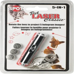 Spot Laser Classic 5-in-1 Dog Toy Silver