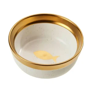 Spot Malibu Cat Dish, Gold, 5 in