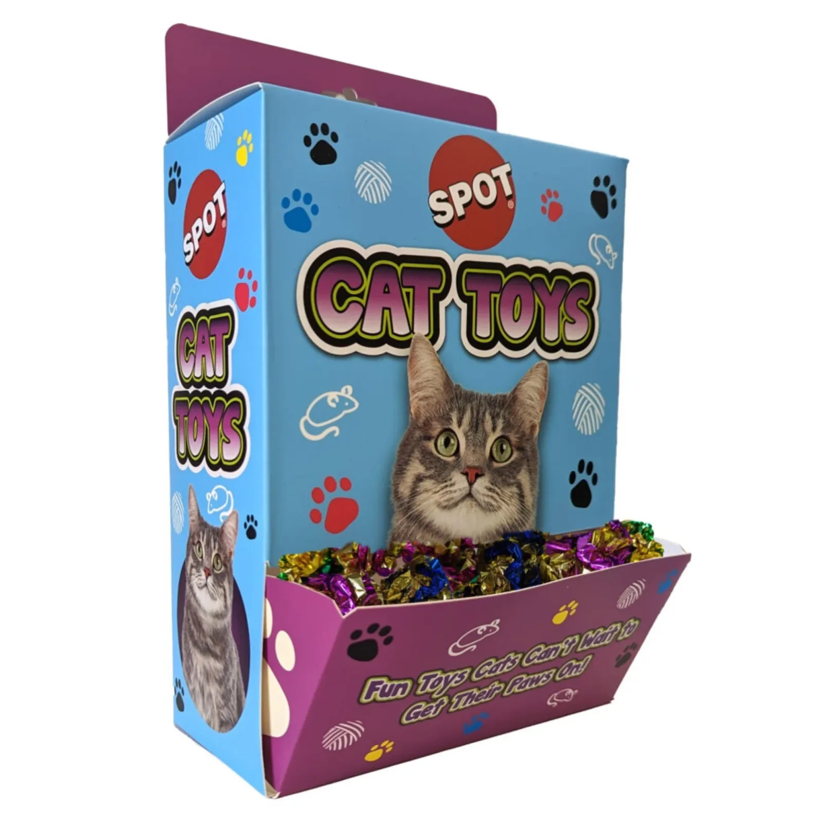 Spot Mylar Balls Bulk Box by Ethical Pet, 48 ct