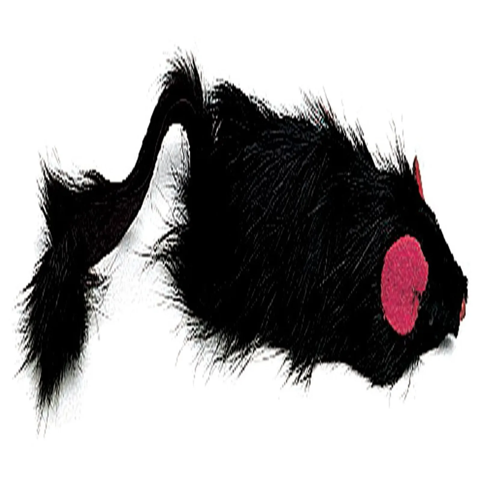 Spot Shaggy Plush Ferret Rattle and Catnip Cat Toy, Black, 11 in Large