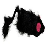 Spot Shaggy Plush Ferret Rattle and Catnip Cat Toy, Black, 11 in Large - Image 2