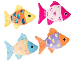 Spot Shimmer Glimmer Fish Catnip Cat Toy Assorted