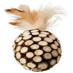 Spot Silver Vine Chunky Cat Toy Assorted Tan-Brown 6 in
