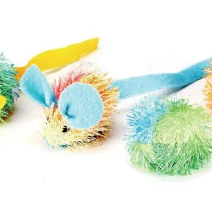 Spot Stringy Mice and Ball Cat Toy with Catnip Assorted, 2 in 4 ct